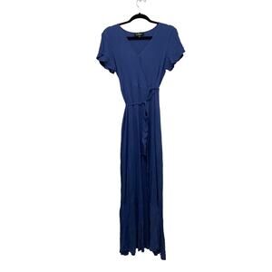 Lulus Blue Wrap Dress